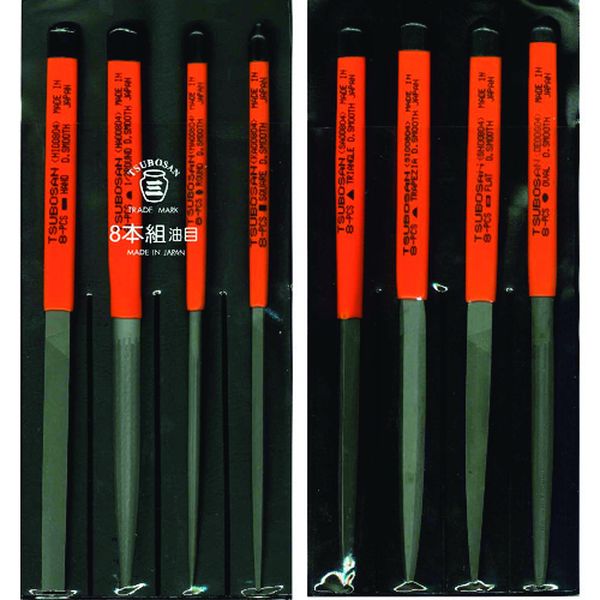 ST00804 852-8780 ツボサン(株) ツボサン 組ヤスリセット8本組 油目