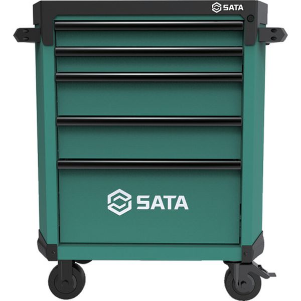 ST95112G 679-3449 SATA社 SATA 5段ローラーキャビネット 緑