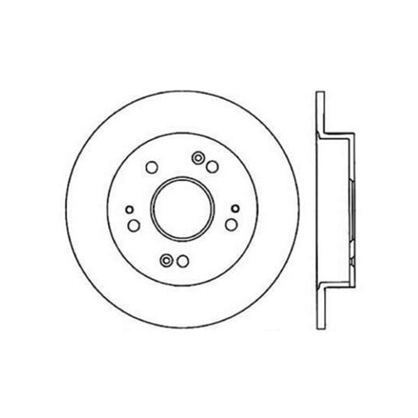 StopTech 06-07 Acura CSX (Canada) / 06-09 Honda Civic / 97-01 Prelude Drilled Right Rear Rotor