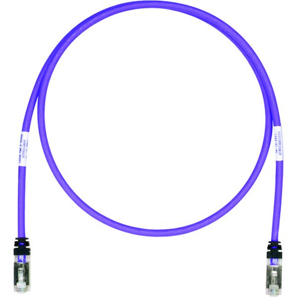 STP6X2.5MVL CAT6A/CAT6 シールドパッチコード 2.5m 紫 STP6X2.5MVL