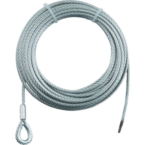 SUSWWS610 トラスコ中山(株) TRUSCO 手動ウインチ用SUSワイヤーΦ6×10M用(シンブル入りロック)