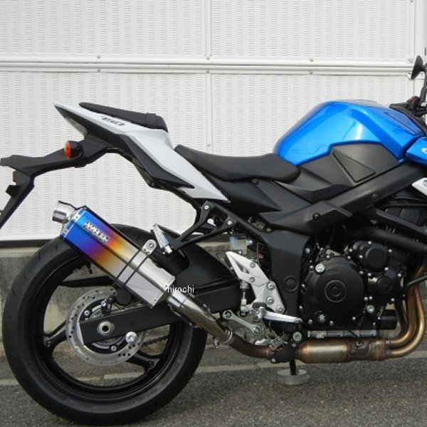 SV3710JM ダブルアールズ WR'S スリップオンマフラー JMCA オーバル GSR750 チタン焼色