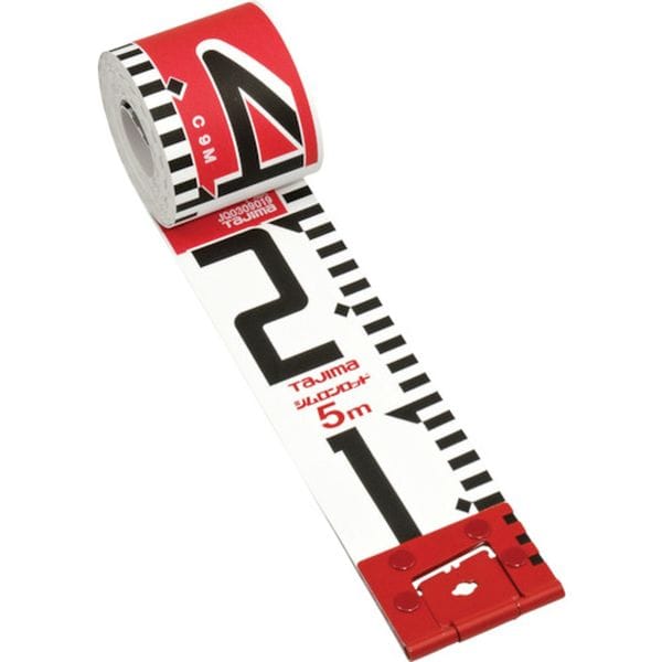 SYR05P 813-4650 (株)TJMデザイン タジマ シムロンロッド 長さ5m 20cmアカシロ仕様 紙箱