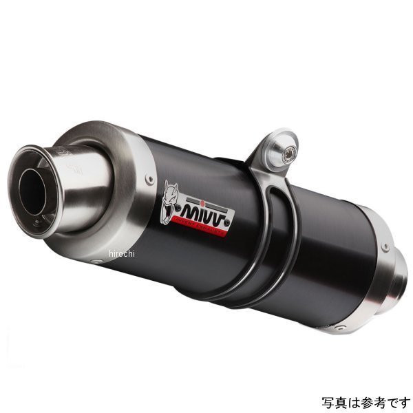 T.012.LXB ミヴ Mivv スリップオンマフラー ローポジション GP 11年-15年 トライアンフ スピードトリプル ブラックステンレス