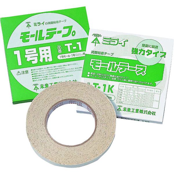 T0 204-3039 未来工業(株) 未来 モールテープ (両面粘着テープ)