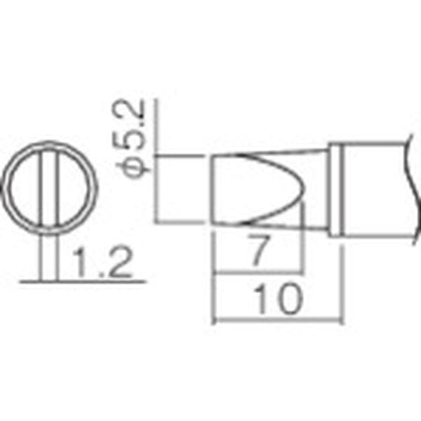 T12WD52 297-7061 白光(株) 白光 こて先 5.2WD型