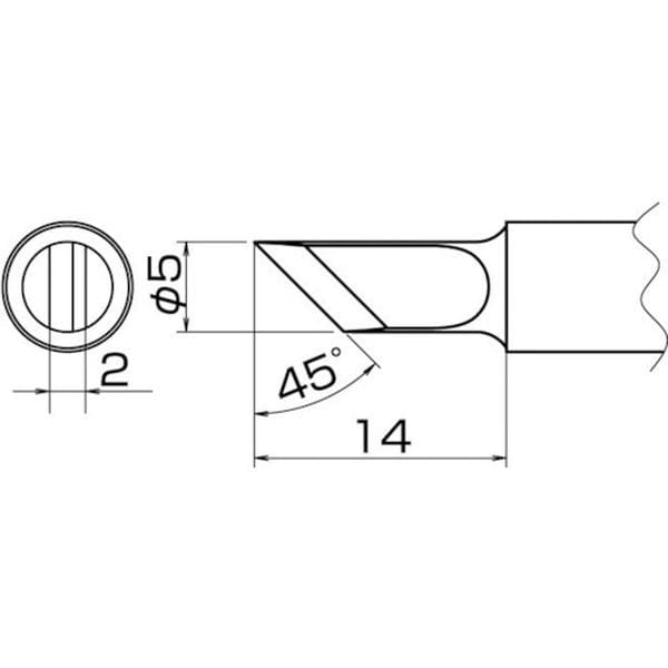 T20K 400-4060 白光(株) 白光 こて先 K型