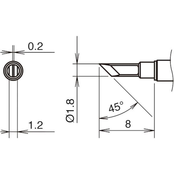 T3802K 315-5861 白光(株) 白光 こて先K型 400℃