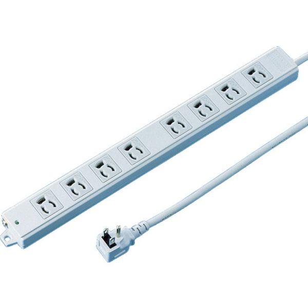 TAPKE8L3 サンワサプライ(株) SANWA 工事物件タップ 抜け止めコンセント 8個口 L型 ケーブル長3m