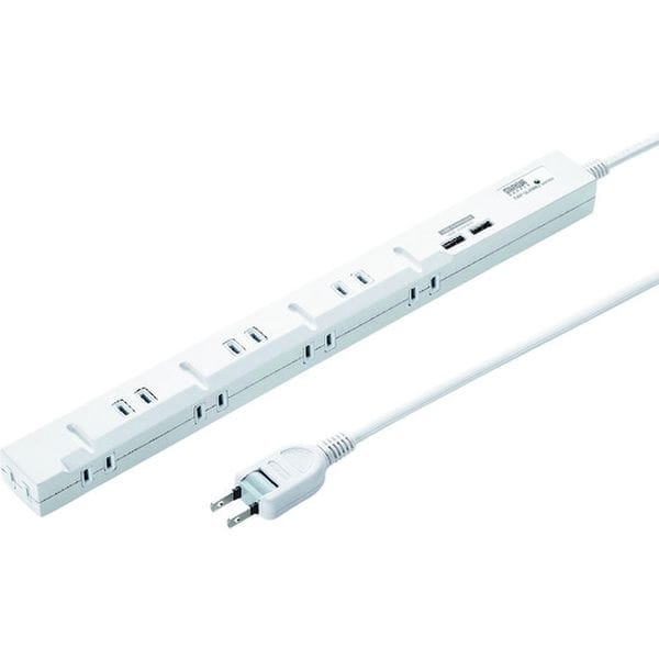 TAPSLIM8U2 203-3660 サンワサプライ(株) SANWA スリムタップUSB充電機能付き
