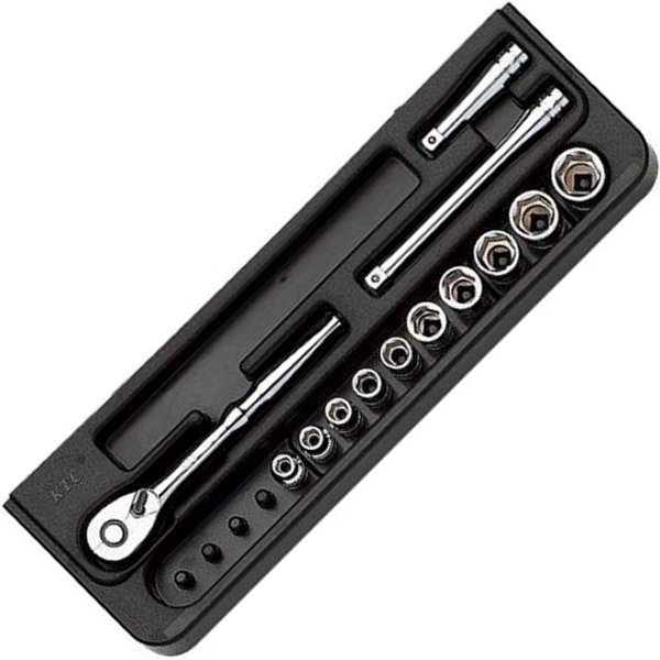 TB210 KTC 京都機械工具 6.3sq ソケットレンチセット6角 (13点)