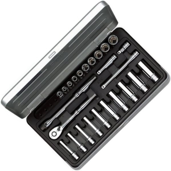 TB2X20 KTC 京都機械工具 6.3sq.ソケットレンチセット(25点)ミリとインチ