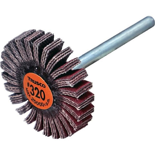 TCF2005CE320 セラミックフラップホイール 軸径3mm ＃320 外径20×幅5×軸長30 (10個入)