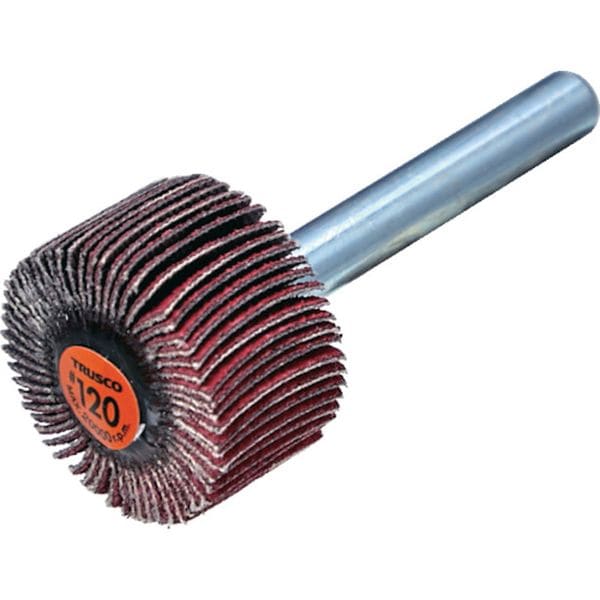TCF2515CE120 セラミックフラップホイール 軸径6mm ＃120 外径25×幅15×軸長40 (5個入)