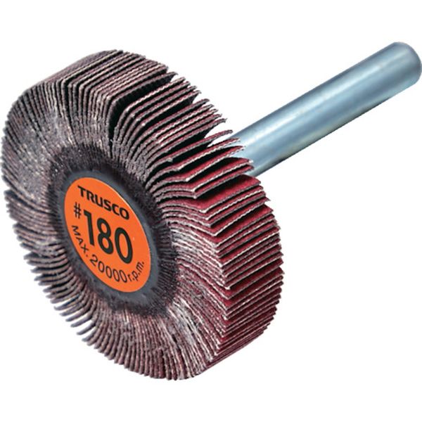 TCF4010CE180 セラミックフラップホイール 軸径6mm ＃180 外径40×幅10×軸長40 (5個入)