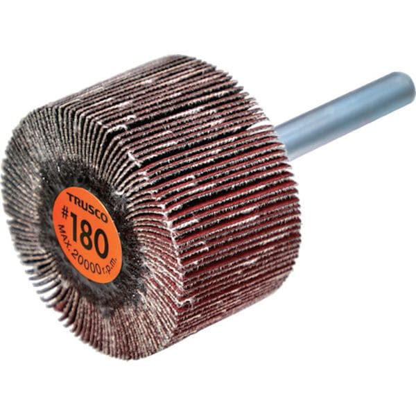 TCF4025CE180 セラミックフラップホイール 軸径6mm ＃180 外径40×幅25×軸長40 (5個入)