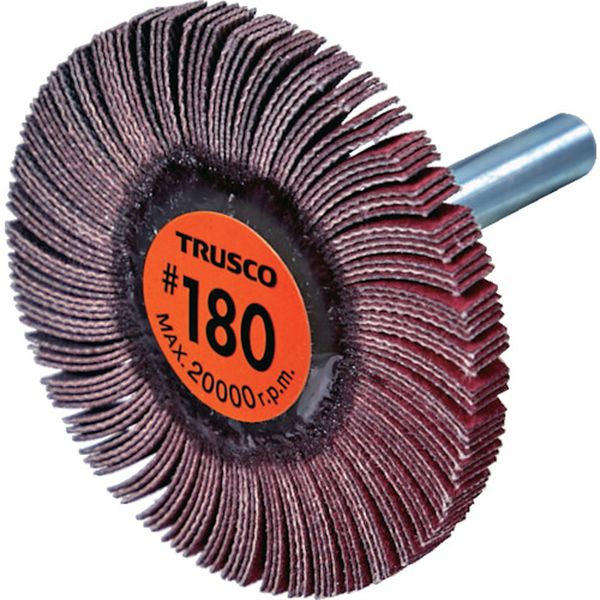 TCF5005CE180 セラミックフラップホイール 軸径6mm ＃180 外径50×幅5×軸長40 (5個入)