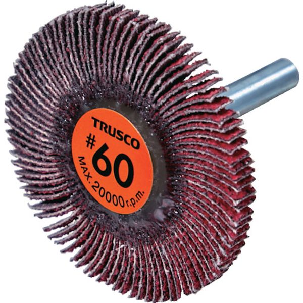 TCF5005CE60 セラミックフラップホイール 軸径6mm ＃60 外径50×幅5×軸長40 (5個入)