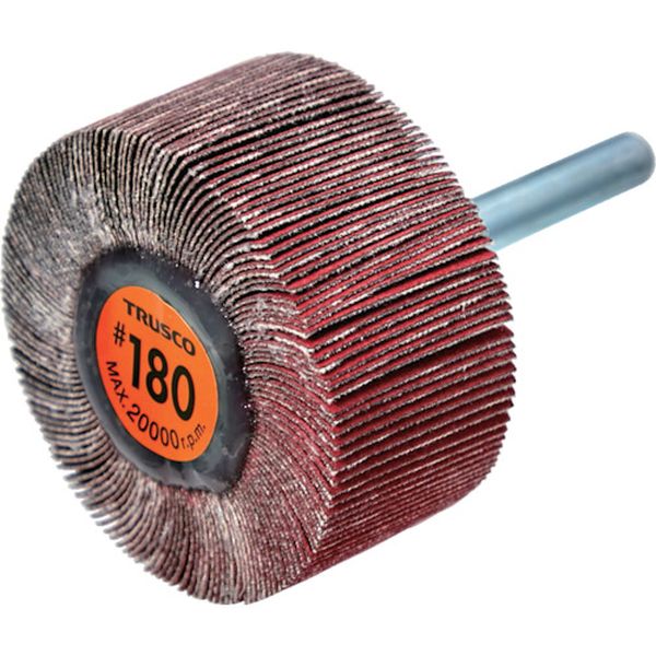 TCF5025CE180 セラミックフラップホイール 軸径6mm ＃180 外径50×幅25×軸長40 (5個入)