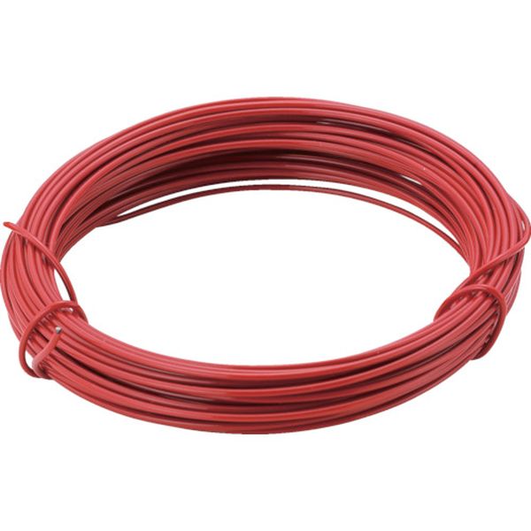 TCWS09R トラスコ中山(株) TRUSCO カラー針金 小巻タイプ 赤 20番手 線径0.9mm×15m