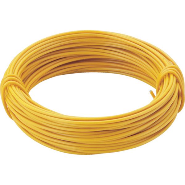 TCWS12Y トラスコ中山(株) TRUSCO カラー針金 小巻タイプ 黄 18番手 線径1.2mm×10m