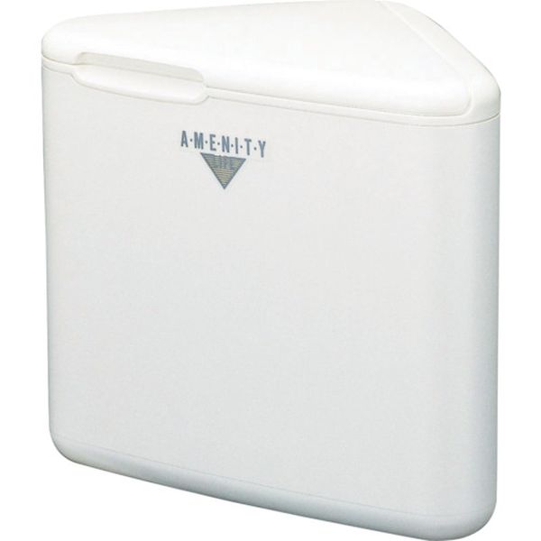 TE12ZPC 370-2189 山崎産業(株) コンドル トイレ用汚物入れ L・トイレコーナー AL三角型