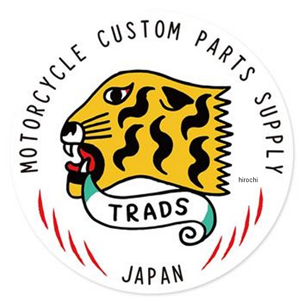 TGS-01 グッズ GOODS TRADS ステッカー Tiger Head Stickers