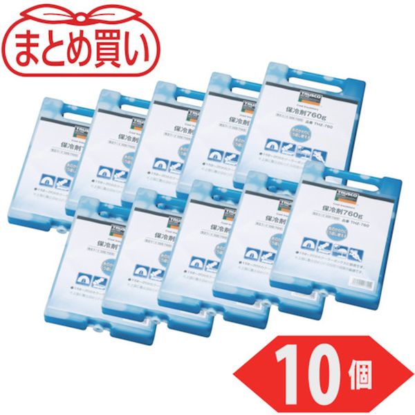 THZ76010P 529-5296 トラスコ中山(株) TRUSCO まとめ買い 保冷剤 760g 10個入り