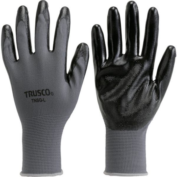 TNSGS 761-6210 トラスコ中山(株) TRUSCO ニトリル背抜き手袋 S