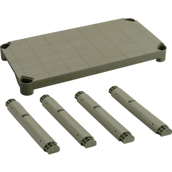 TPT344SMOD 257-2845 プラ棚用 棚板セット 棚板間隔高さ515mm用脚4本付 つや消しОD