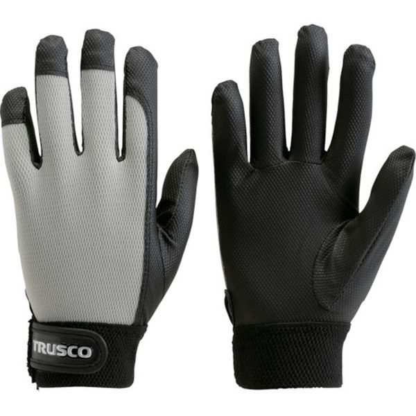 TPUMGS 408-9723 トラスコ中山(株) TRUSCO PU薄手手袋エンボス加工 グレー S