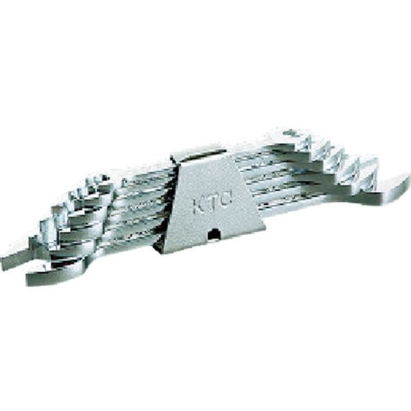 TS206B 373-8868 京都機械工具(株) KTC 両口スパナセット(6本組) インチ 表面処理：クロムメッキ