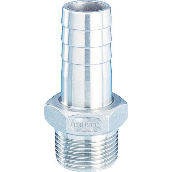 TSTHN8A 819-1514 トラスコ中山(株) TRUSCO ねじ込み管継手 SUS 六角ホースニップル 8A