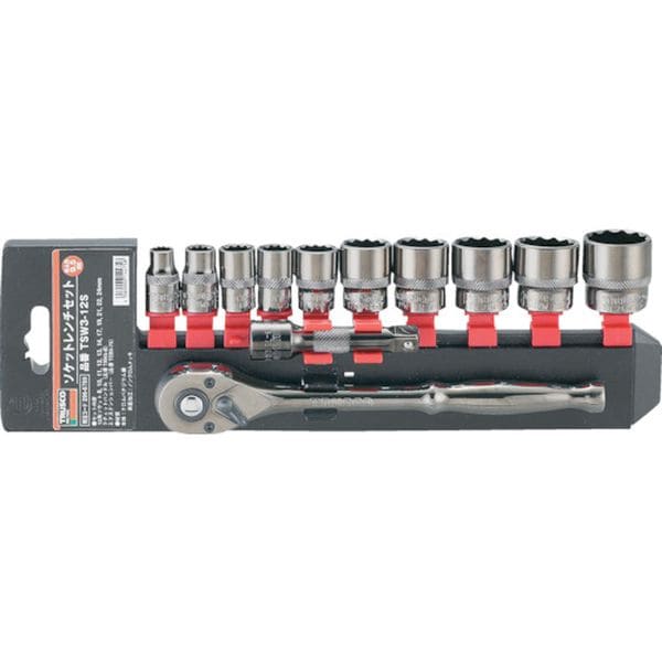 TSW312S トラスコ中山(株) TRUSCO ソケットレンチセット 12角タイプ 差込角9.5 12S
