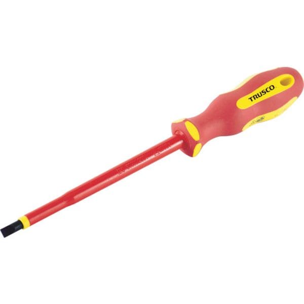 TZD3100 トラスコ中山(株) TRUSCO 絶縁ドライバー(マグネット入り) (-3.0X100mm)