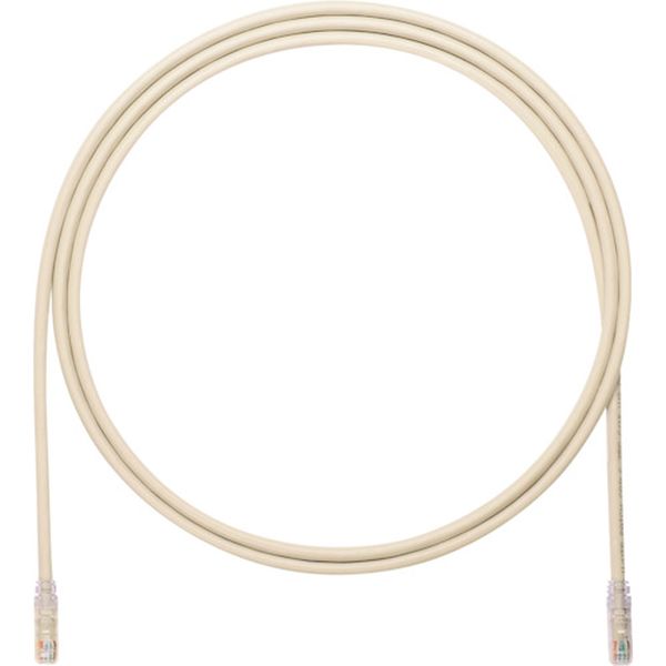 カテゴリ6A UTPパッチコード 24AWG単線 ケーブル径：Φ6.4mm 10m グレー UTP6AX10MGY