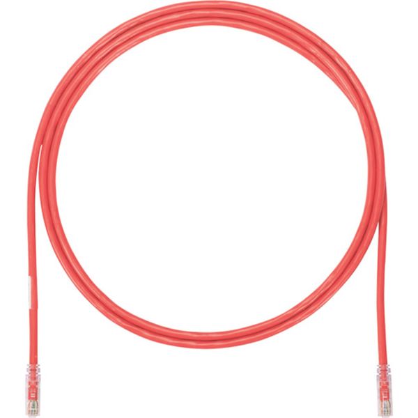 カテゴリ6A UTPパッチコード 24AWG単線 ケーブル径：Φ6.4mm 1m 赤 UTP6AX1MRD