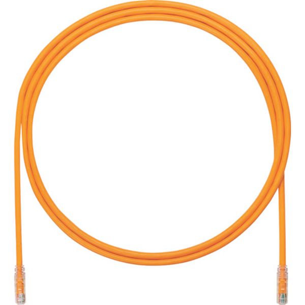 カテゴリ6A UTPパッチコード 24AWG単線 ケーブル径：Φ6.4mm 2m オレンジ UTP6AX2MOR