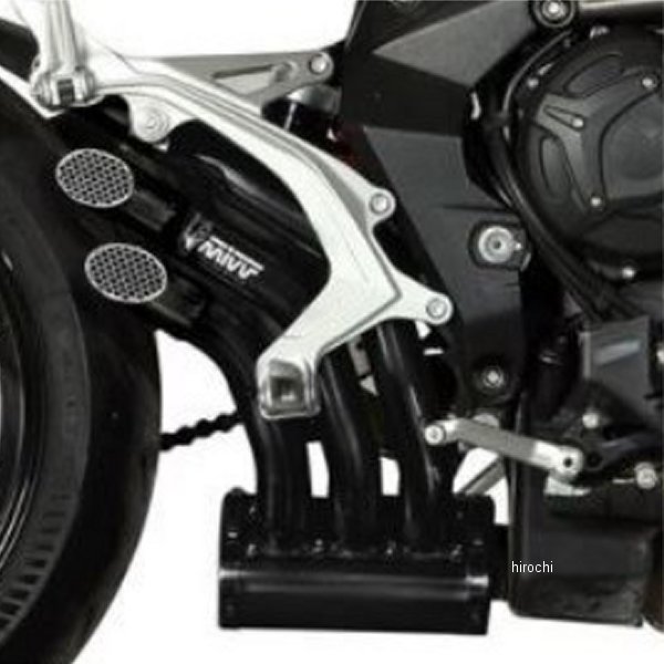 V.003.LHB ミヴ Mivv スリップオンマフラー SPEED EDGE 17年-20年 MVアグスタ ブルターレ800RR ブラックステンレス