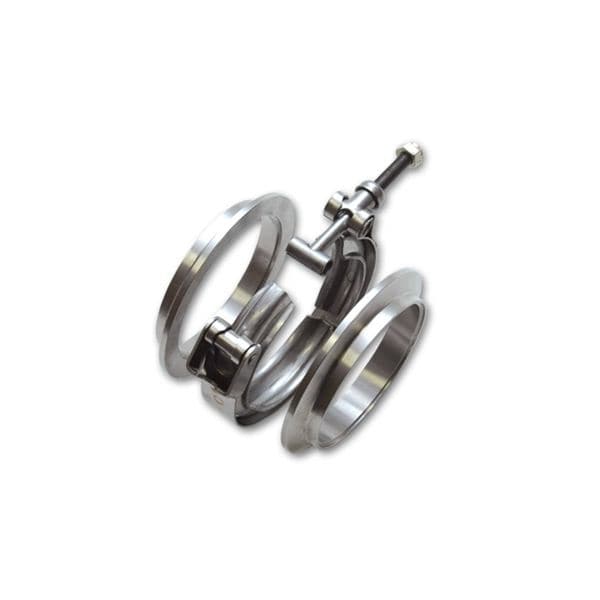 Vibrant AL V-B フランジ Assy 3.5in OD Tubing incl 2 AL V-b flanges 1 SS V-B クランプ 1 Viton Oリング