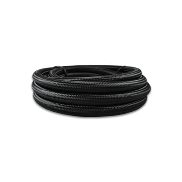 Vibrant -16 AN ブラック ナイロン Braided Flex ホース .89in ID (50フィートロール)