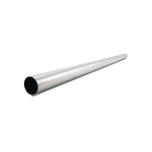 Vibrant 3in OD 304 Stainless Steel Brushed Straight Tubing
