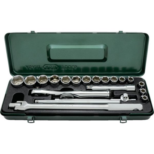 VJS4251 855-0870 旭金属工業(株) ASH レボウェイブ6角ソケットレンチセット12.7□×21PCS