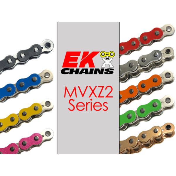 Vortex Racing EK 530 MVXZ2 Rivet Master 120 Links- Black Nickel