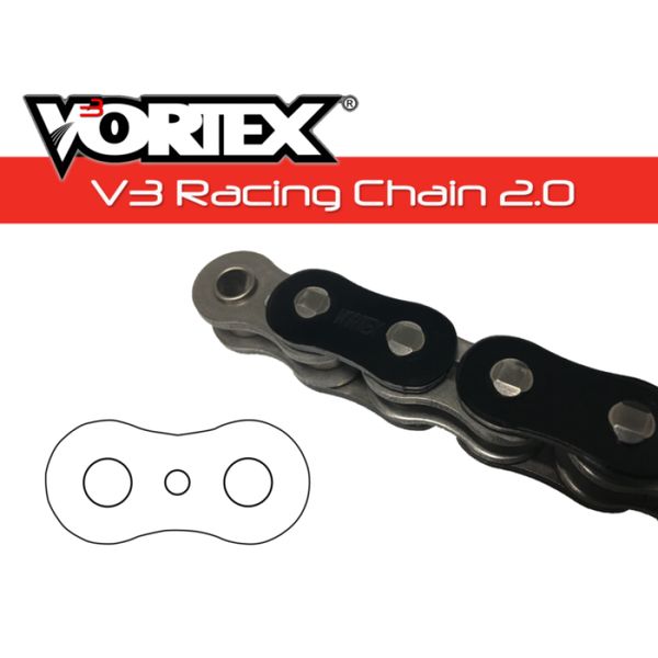 Vortex Racing V3 2.0 Chain 530RX3-112- Black