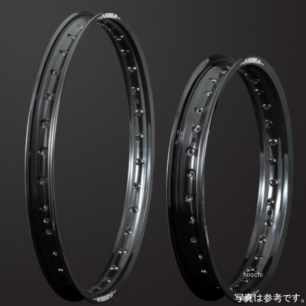 W25-115018 ズィーウィール Z-WHEEL アルミニウムリムセット フロント 14年以降 ホンダ CRF125F リム 黒/ニップル シルバー