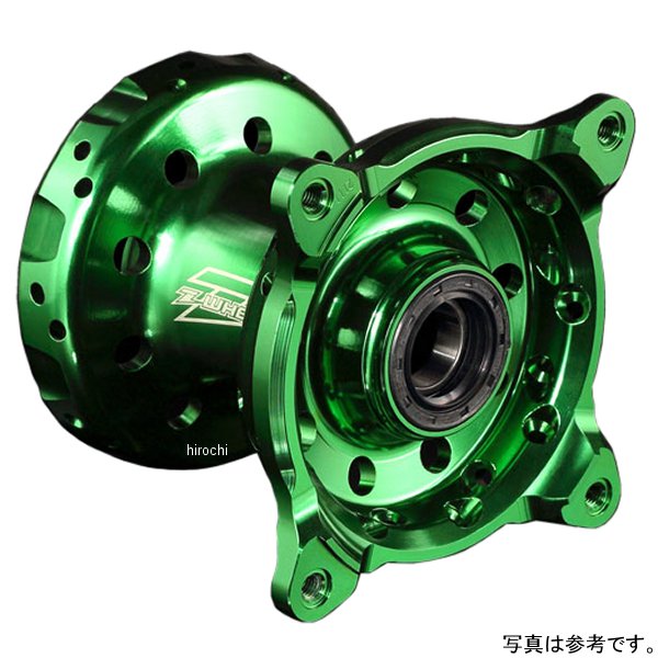 W41-21114 ズィーウィール Z-WHEEL アステライトハブ フロント KX450F、KX250F、KX250、KX125 緑