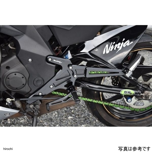 WBS-K33-TS ウッドストック バックステップキット 4P Ninja400 タンデム仕様 シルバー