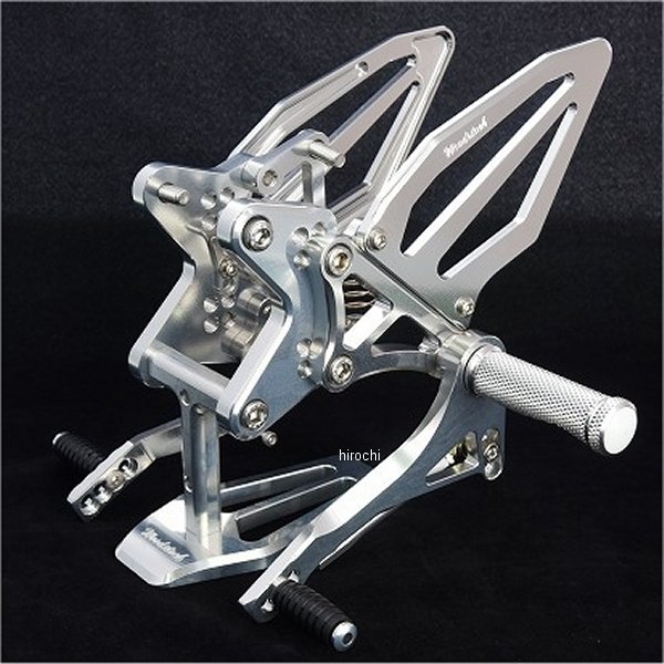 WBS-K42SE-SL ウッドストック WOODSTOCK バックステップキット STDペダル/STDステップバー 20年以降 ZX-25R SE/SE KRT シルバー