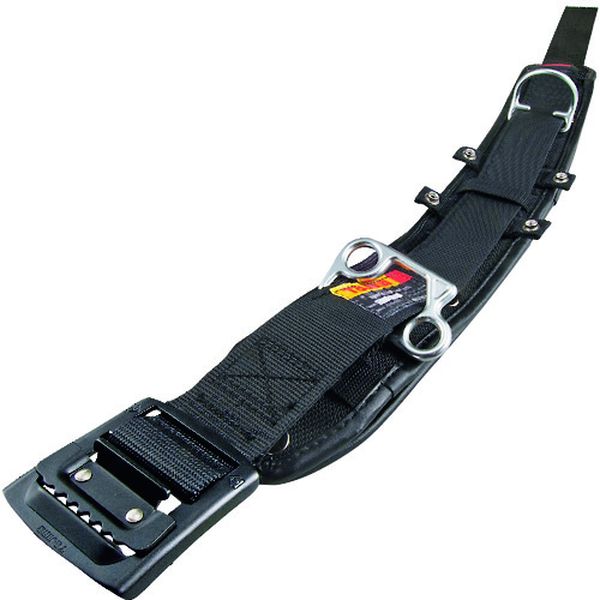 WCXD1ABCS 208-3376 ワークポジショニング用胴当てベルトカーブ アルミワンフィンガーバックル黒 Sサイズ